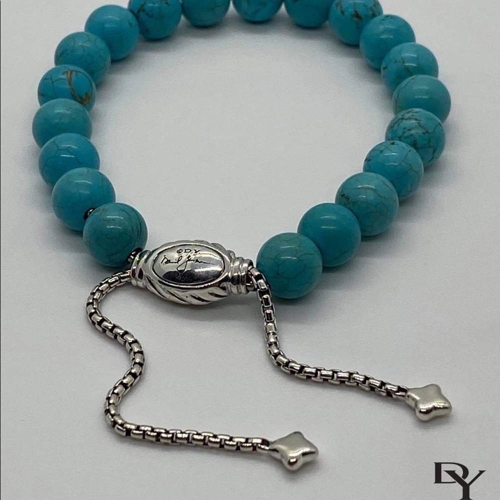 DAVID YURMAN Turquoise Bracelet with pouch - Picture 4 of 6